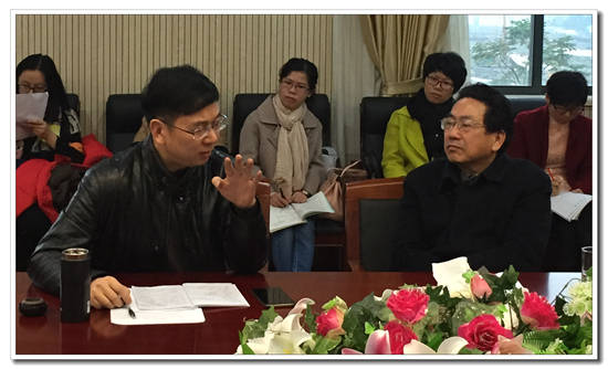 12月19日下午,宁波市教研室章才根主任,义务教育段刘东晖主任