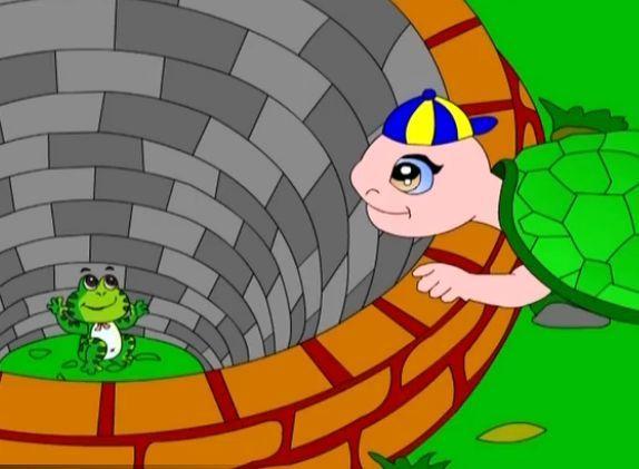 有一只青蛙长年住在一口枯井里.